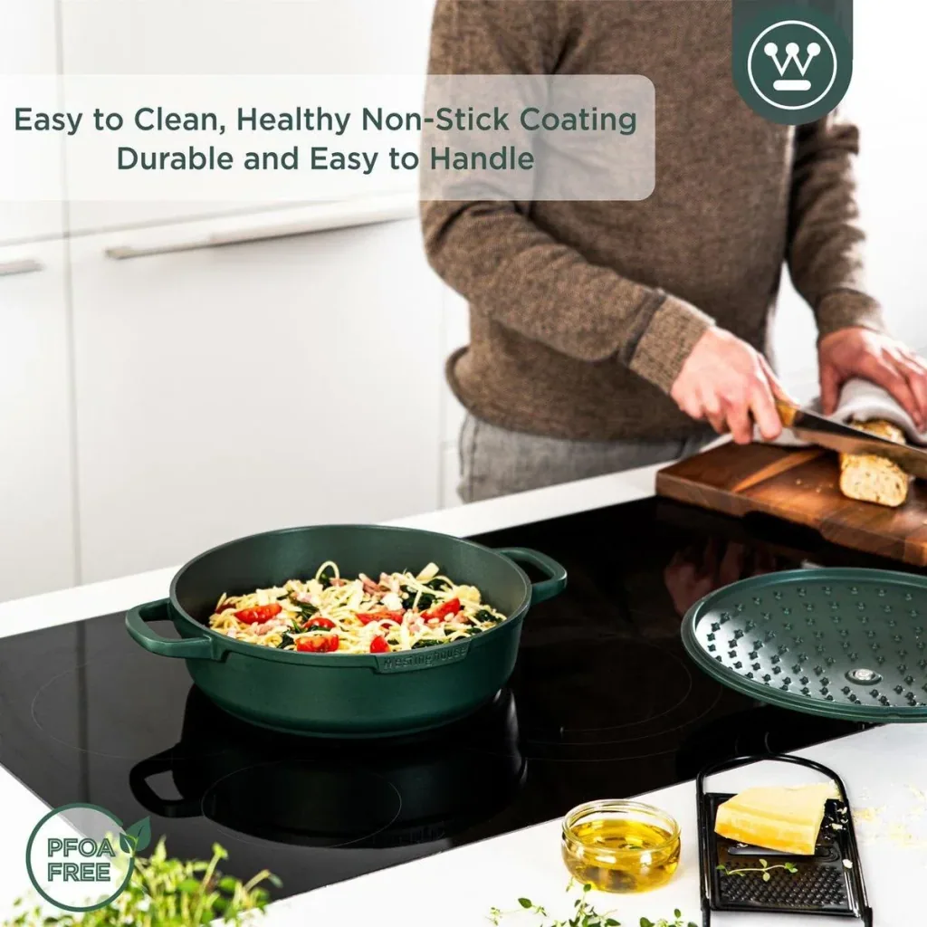 Performance Series Frying Pan - Saute Pan - Oven Safe - 32 cm - Green