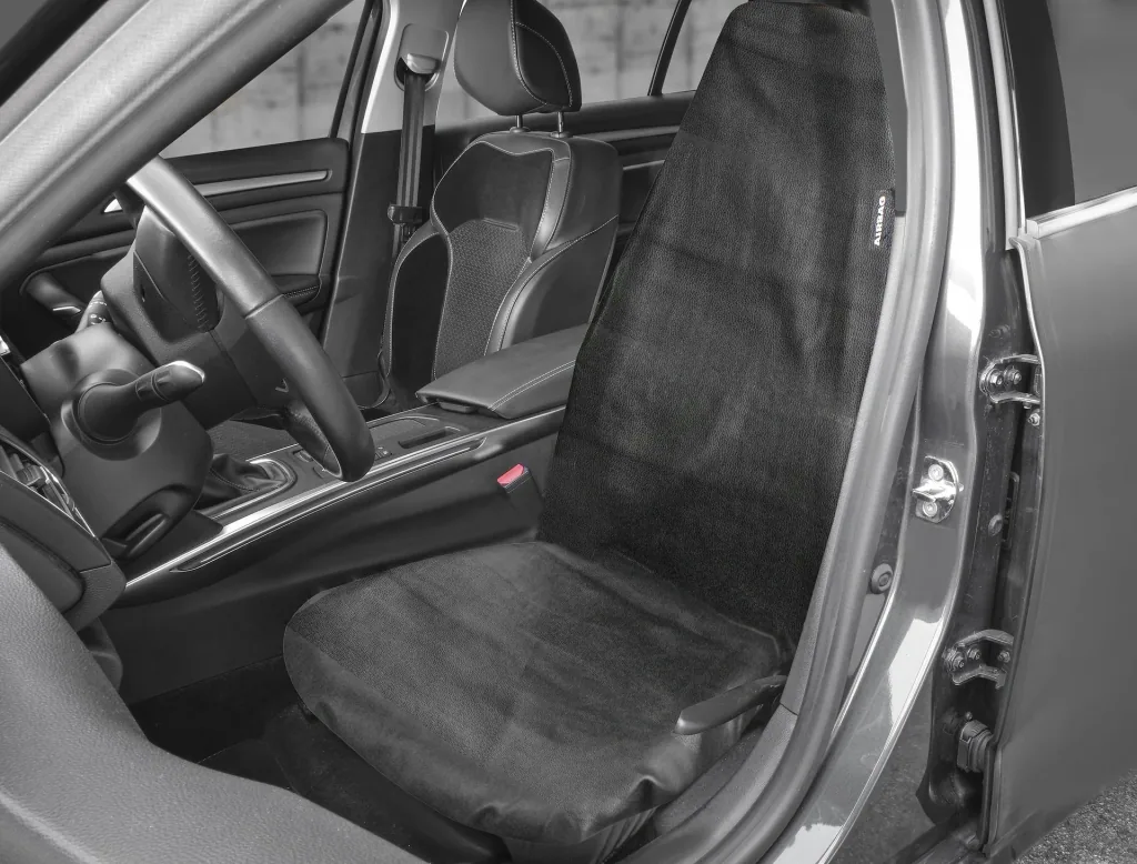 Seat protector artificial leather, black