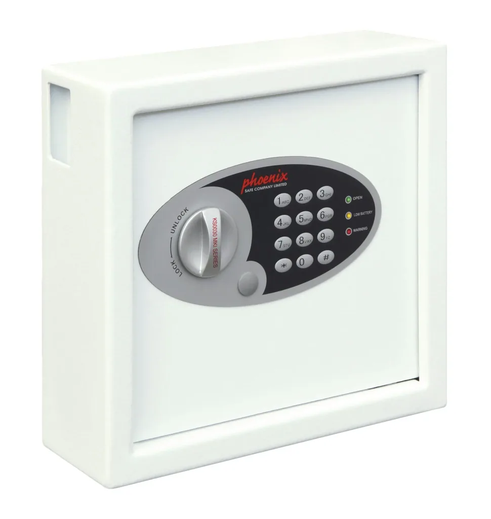 Cygnus key safe with electronic lock for 30 keys, external dimensions 280 x 300 x 100 mm