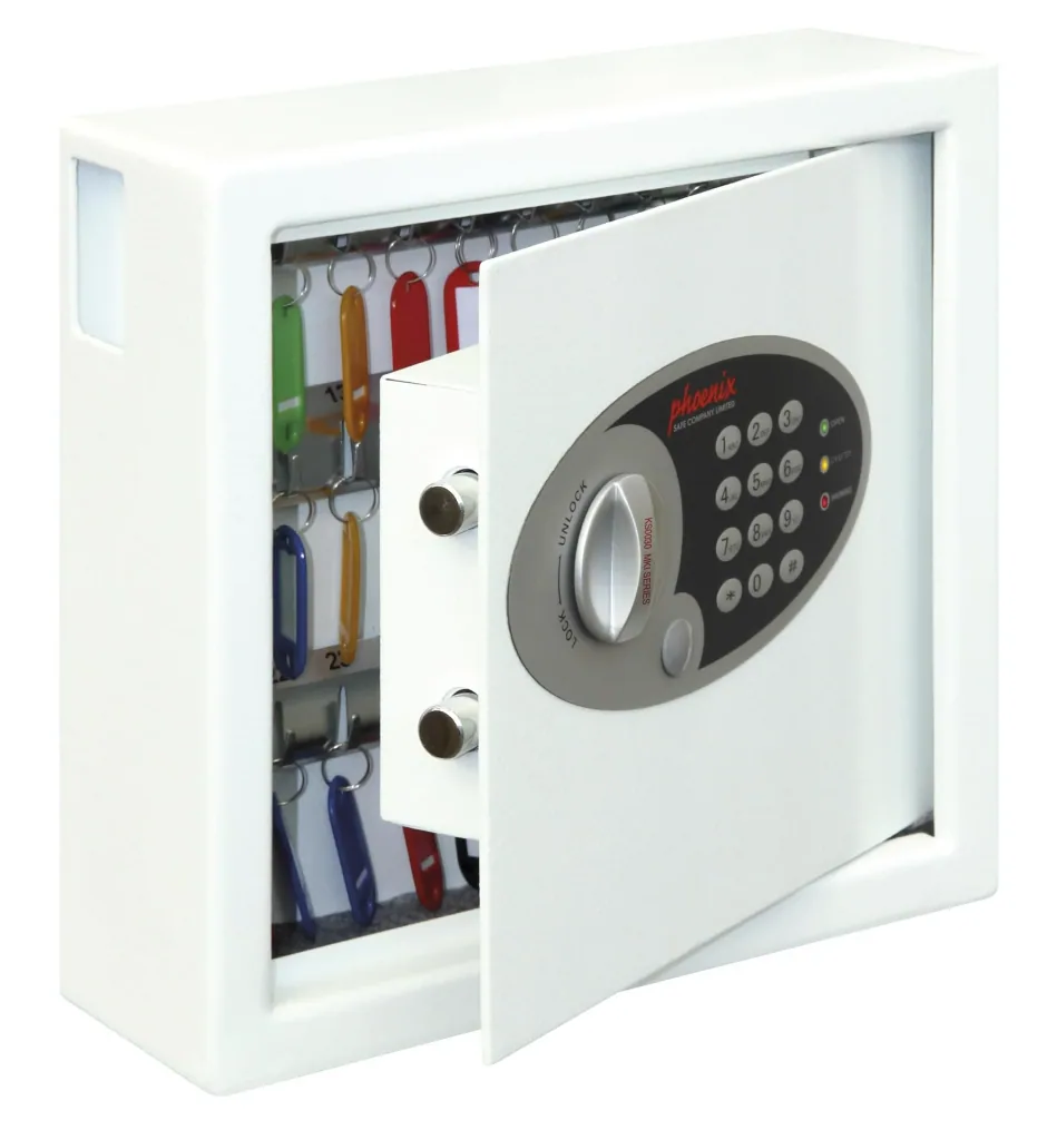 Cygnus key safe with electronic lock for 30 keys, external dimensions 280 x 300 x 100 mm