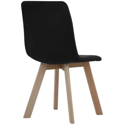 Dining room chairs 2 pieces velvet black