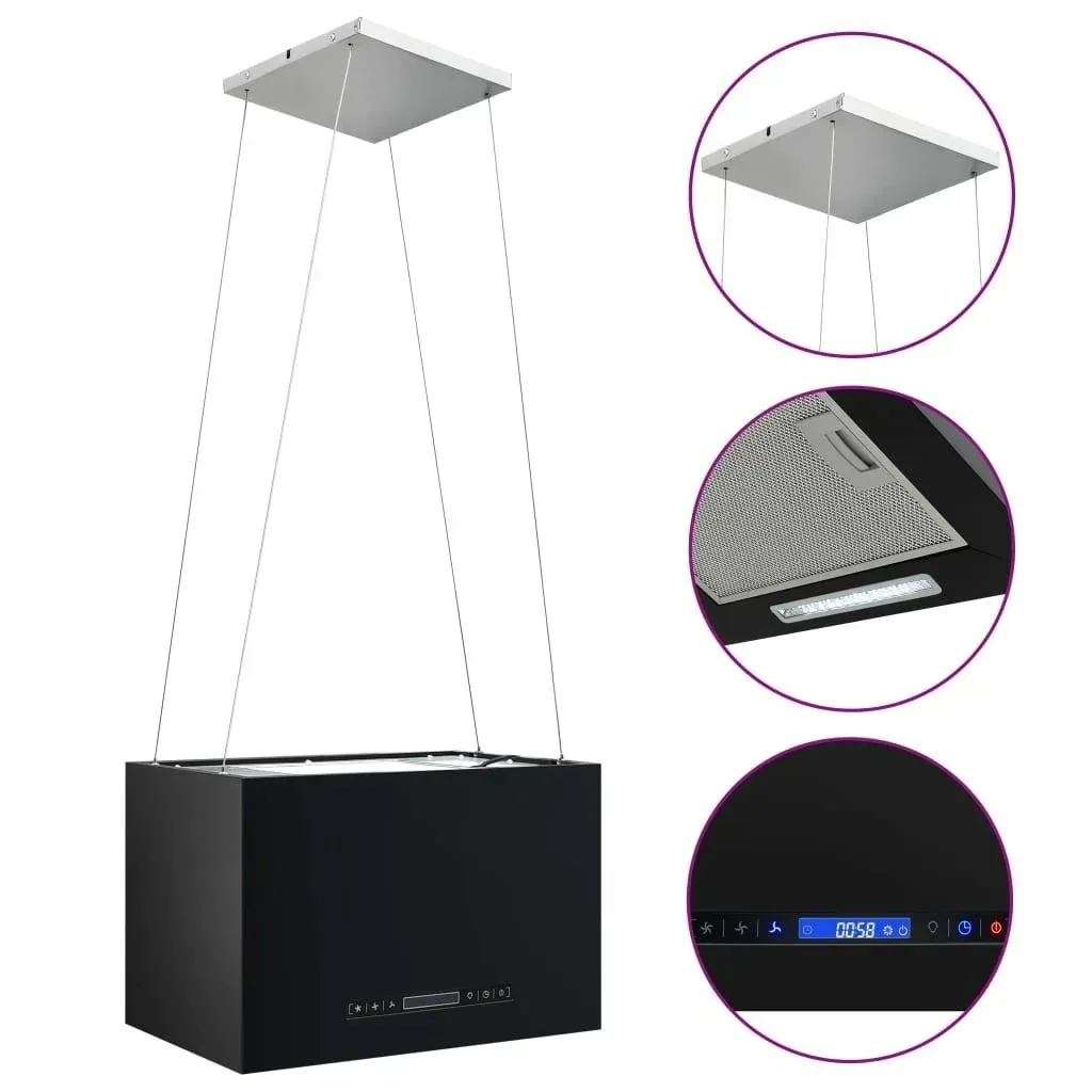 Touch sensor wall hood LCD 55 cm stainless steel