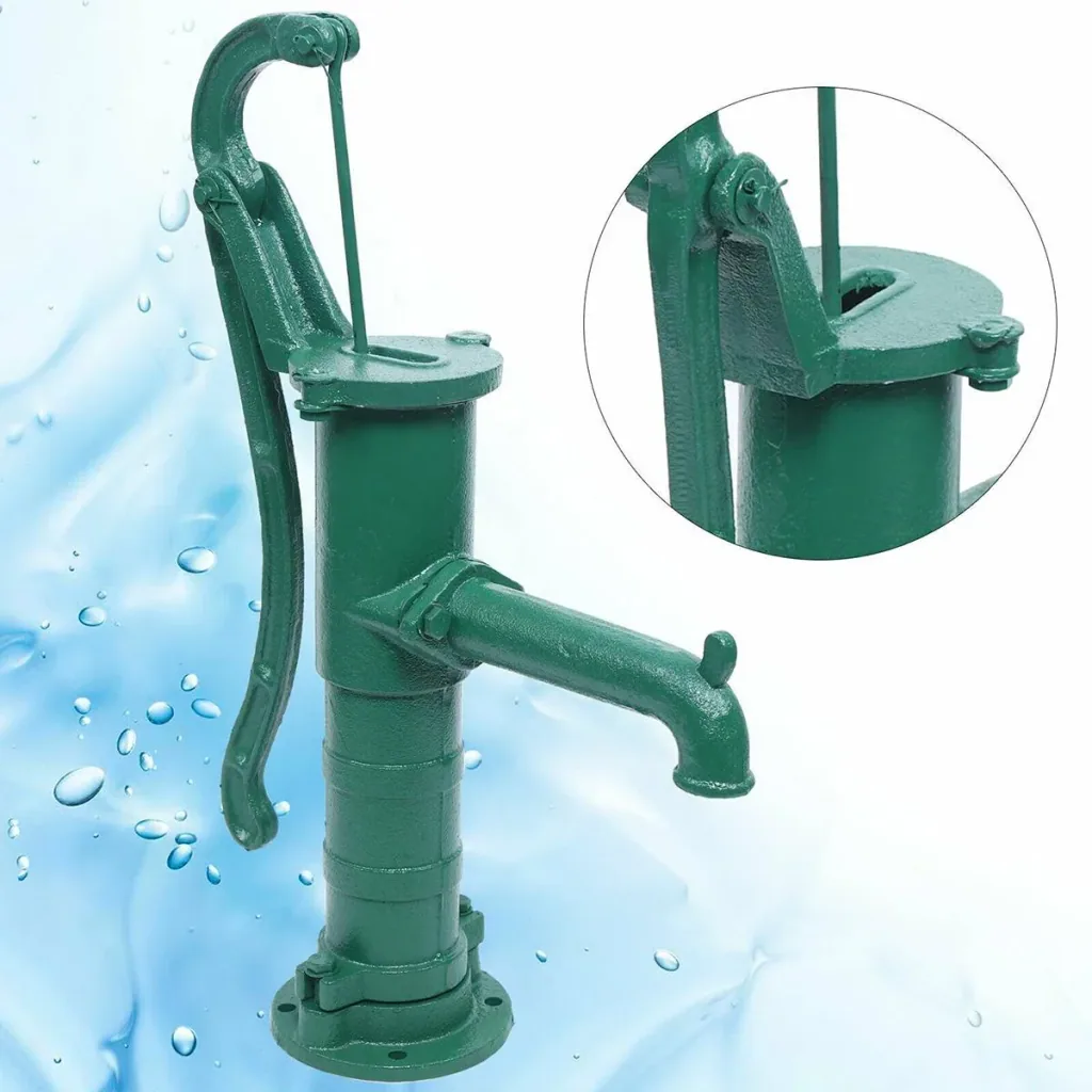 Cast iron hand pump - 1500 l/h - Green