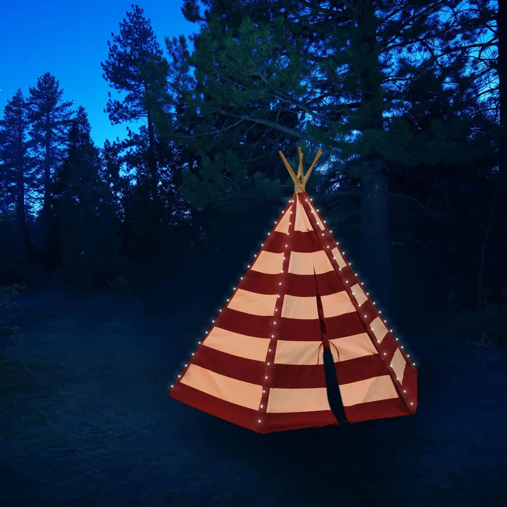 Lumo play tent with lighting (red)