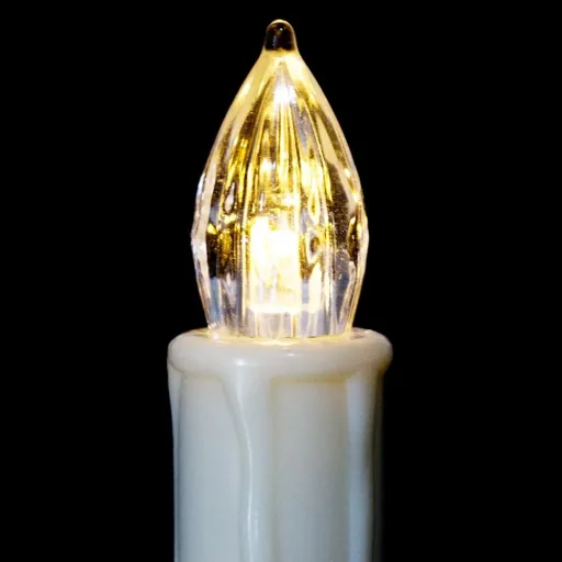 LED Christmas candles 30 x warm white with remote control & timer