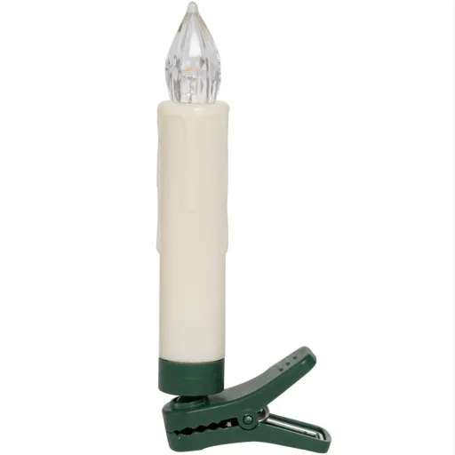 LED Christmas candles 30 x warm white with remote control & timer