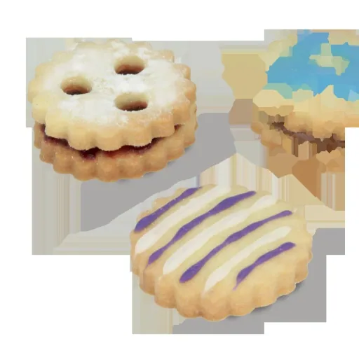 Linzer cookie cutter 3-hole