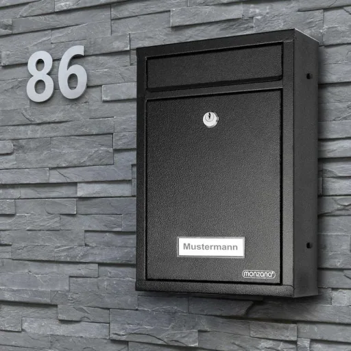 Black mailbox 32x22x9cm