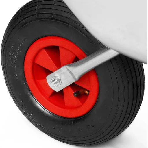 Galvanized wheelbarrow - 150kg - with pneumatic tires