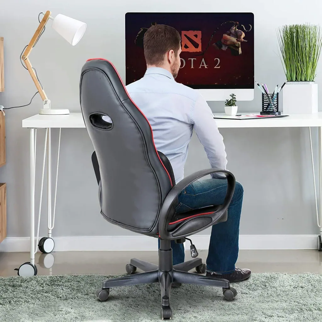 Gaming chair with rocking function