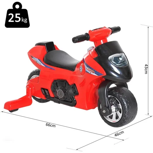 Ride-on vehicle as a motorcycle