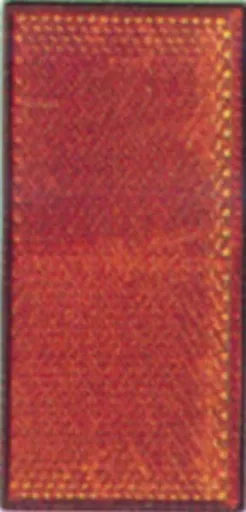 Reflectors, 4 pieces, yellow, side, 105 x 55 mm