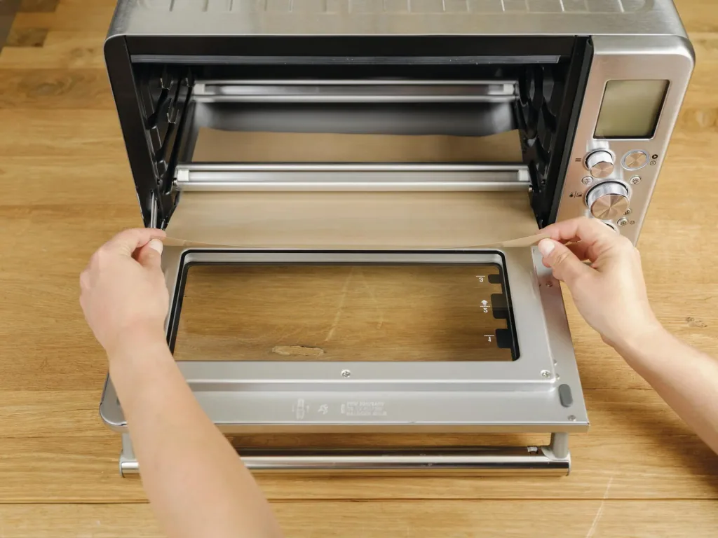 Hot air fryer/mini oven baking and protective film, 2-part 31 x 40/ 33 x 40 cm