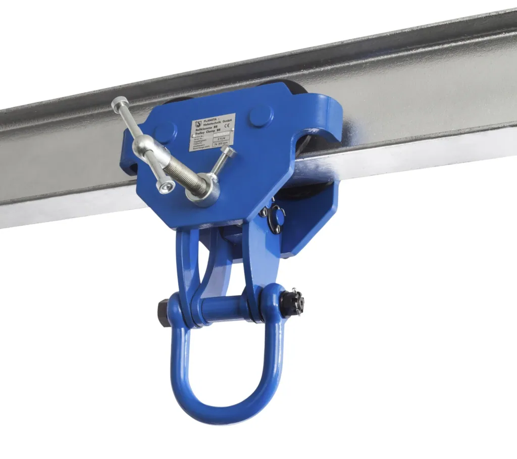 Roll clamp BR 20, load capacity 2000 kg, gripping range 76 - 203 mm, min. curve radius 1.3 m