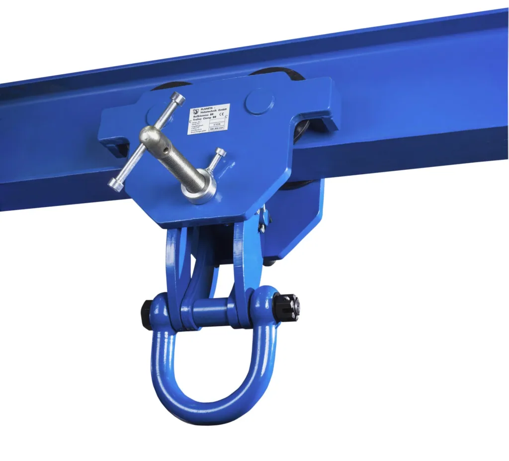 Roll clamp BR 20, load capacity 2000 kg, gripping range 76 - 203 mm, min. curve radius 1.3 m