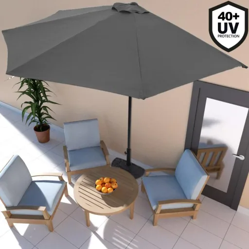Parasol anthracite UV protection 50+ - without stand