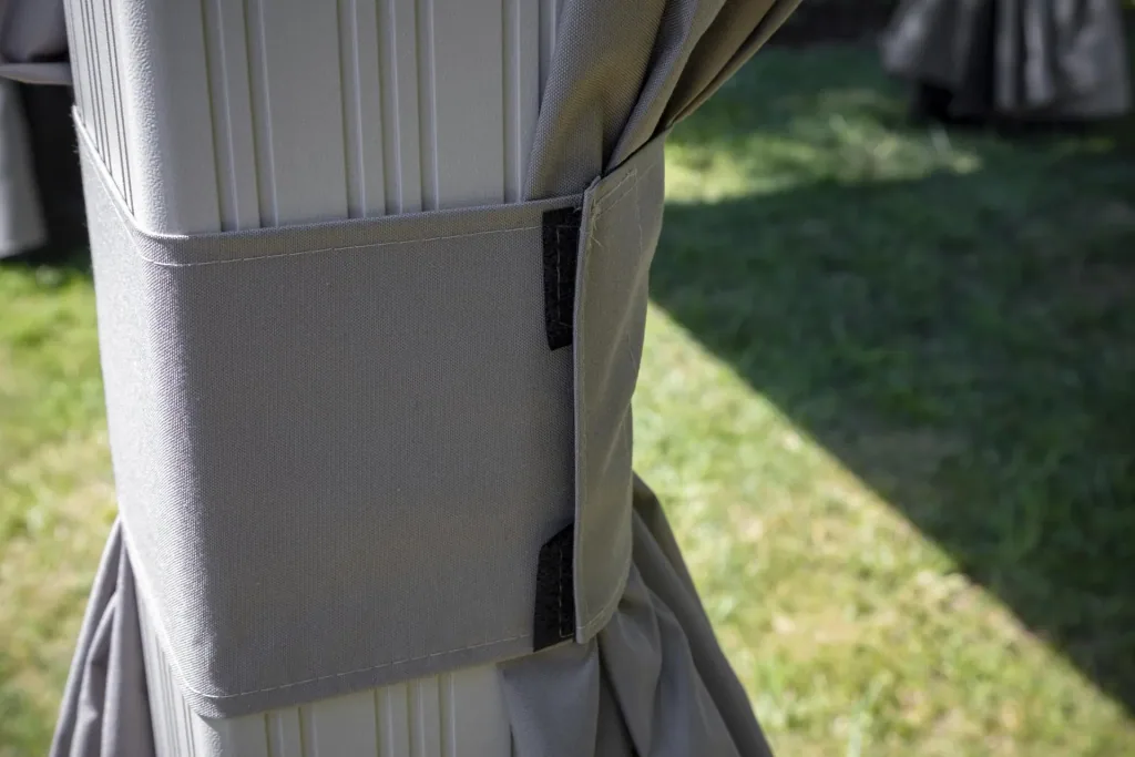 Gordijnset voor Messina 1012 Taupe – Zijgordijnen van polyester