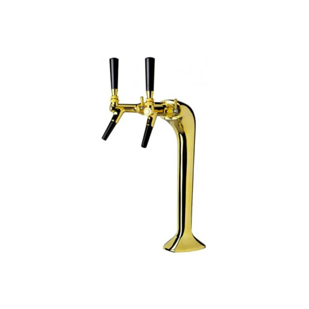 Tapzuil, Biertapzuil, goud, 2 lineair, elegant