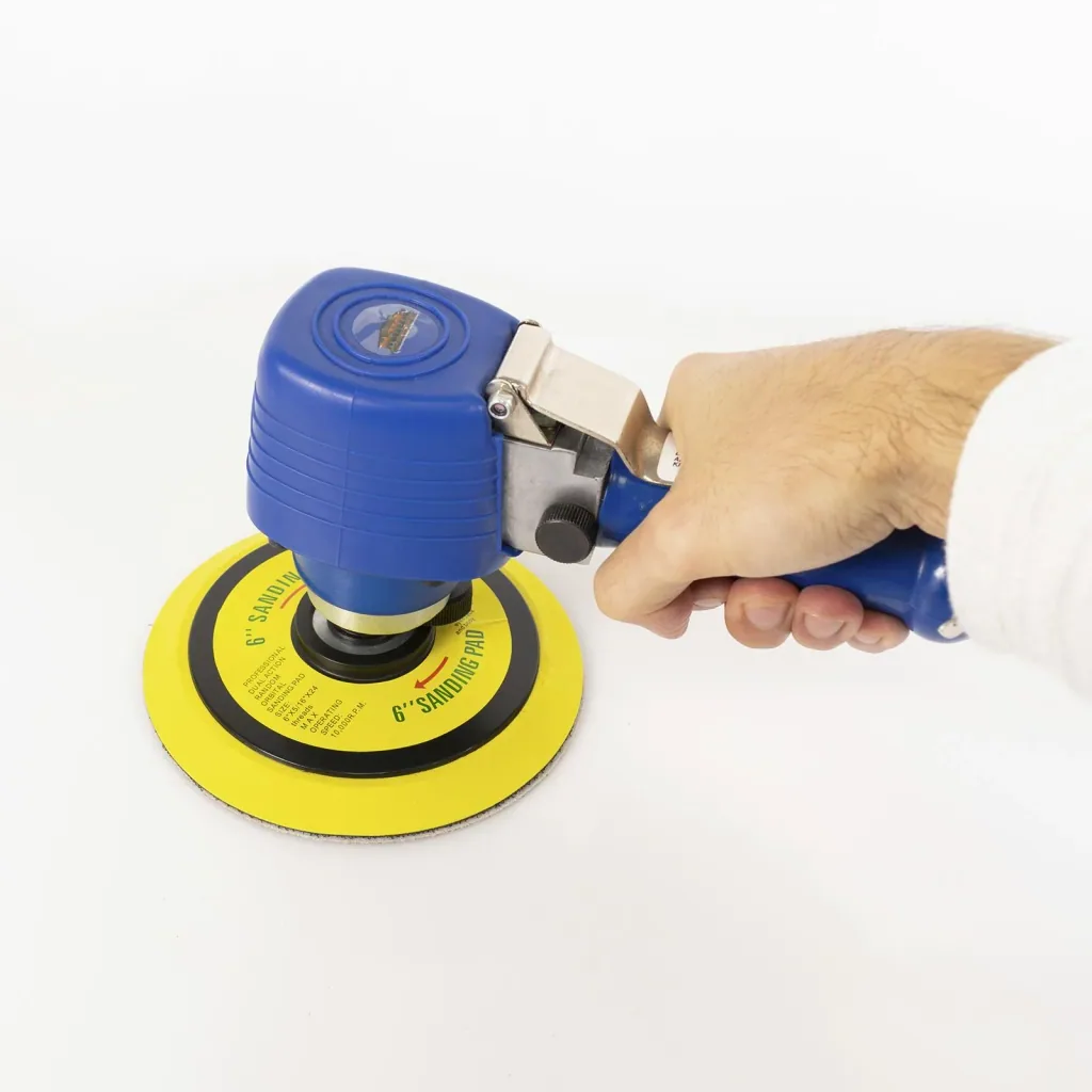 Pneumatic eccentric sander, 15 cm