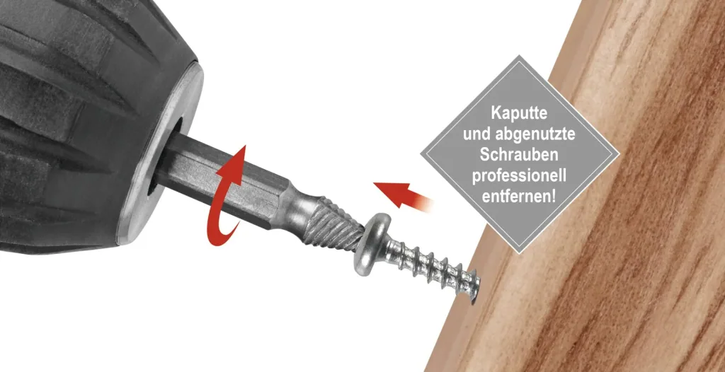 4-piece screw remover set