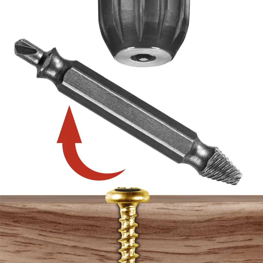 4-piece screw remover set