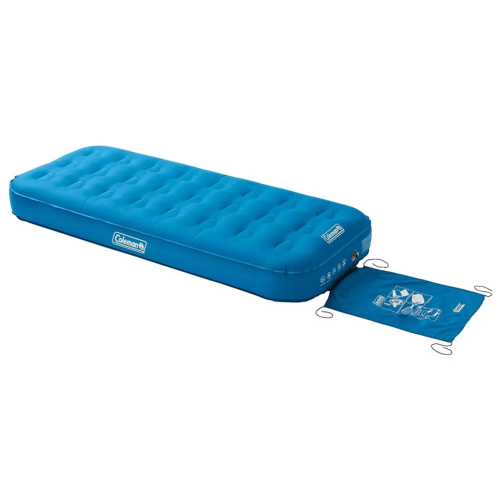 Extra Durable Airbed, single airbed with stable slatted structure, brushed polyester surface, 198 x 82 x 22 cm