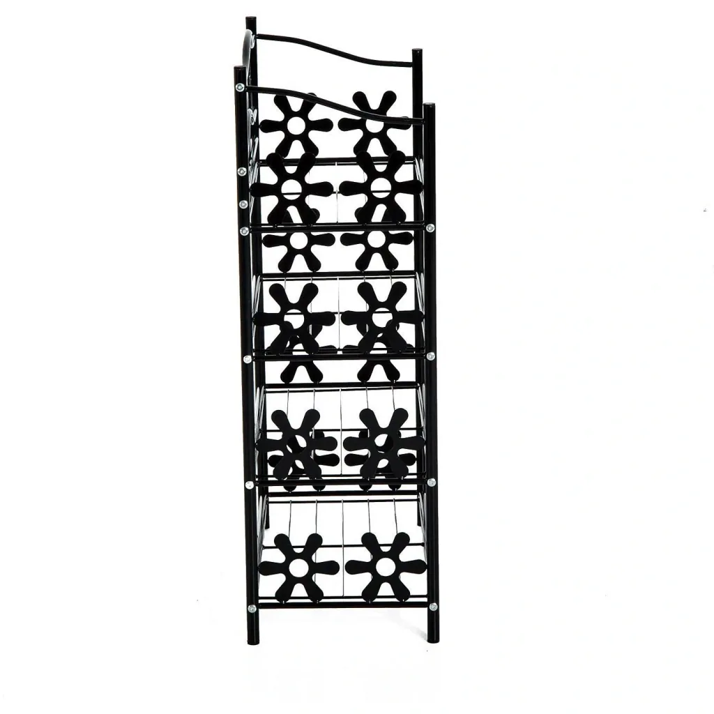 Freestanding shelf 4 tiers metal shelf