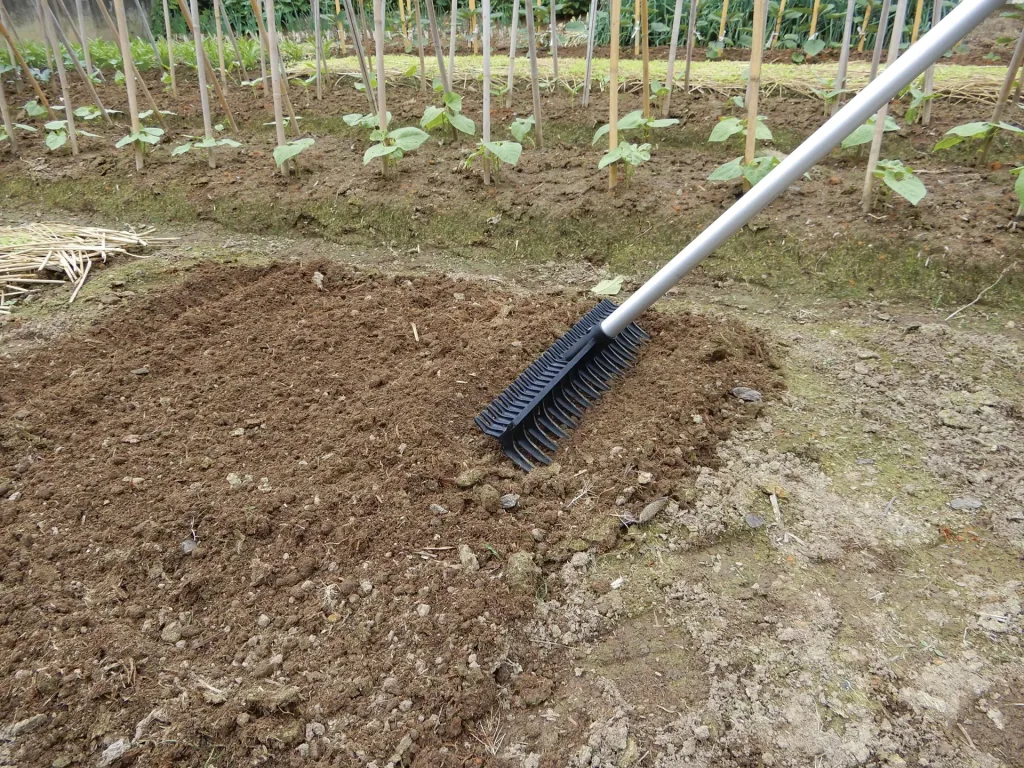 Garden rake 2-in-1 + telescopic handle