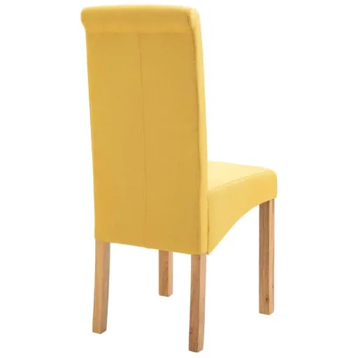 Dining room chairs 2 in yellow fabric