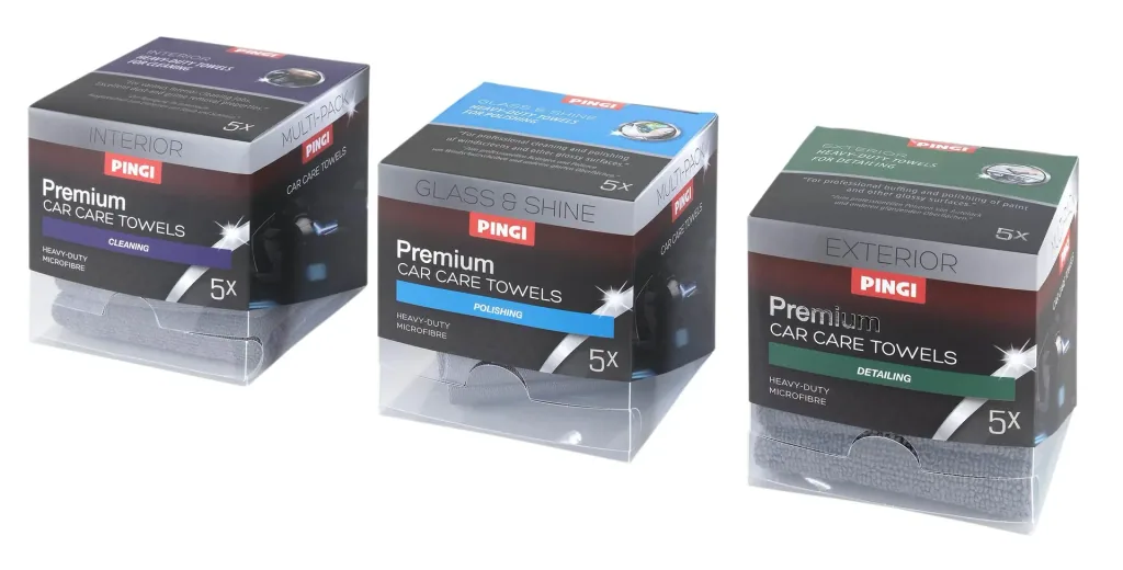 PREMIUM TOWER BOX microfiber cloths, box of 3