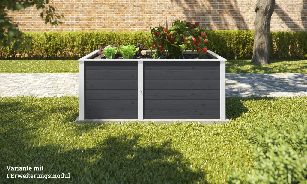 Additional set for raised bed Modular, wall thickness 21 mm, anthracite, 67 cm