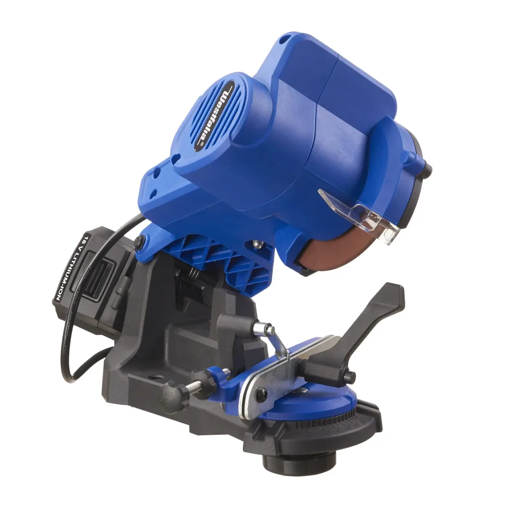 Cordless chain saw sharpener, 18 Volt, SKSG 18, including Li-Ion battery, 4.0 Ah and charger 2.4 A ALG 18 Volt
