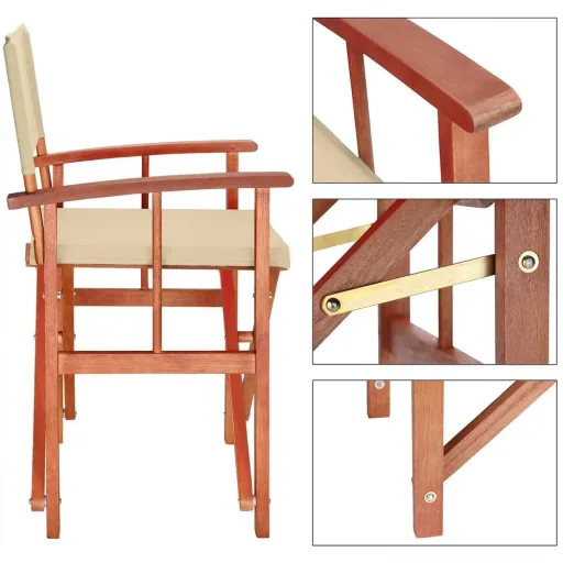 Folding chair Cannes cream FSC