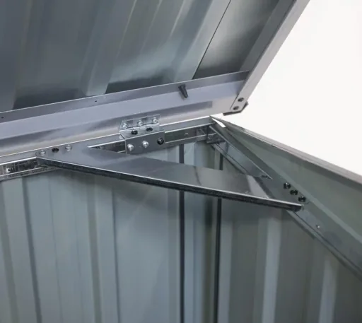 Afvalbakbehuizing voor 1x 240 L, 104×101×134 cm, Antraciet – afsluitbare stalen behuizing