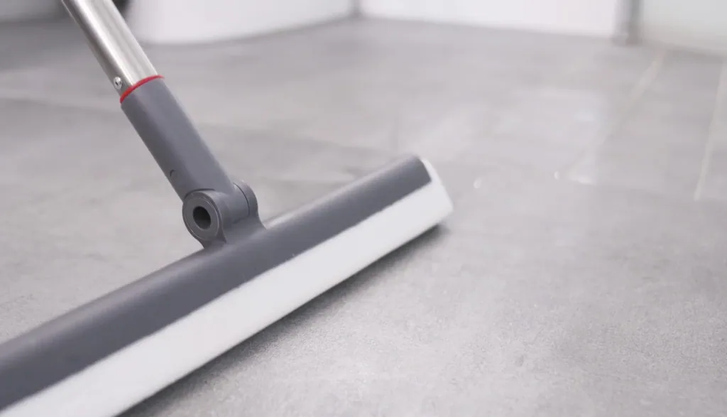 Floor squeegee attachment