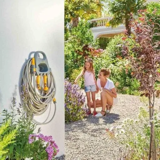 Wall hose holder