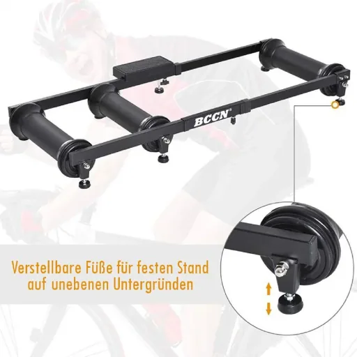 Roller trainer exercise bike indoor training aluminum black