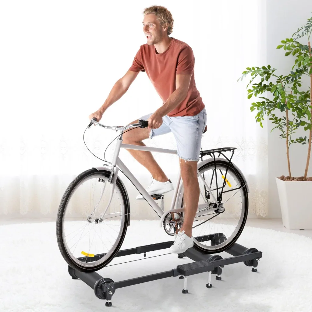 Roller trainer exercise bike indoor training aluminum black