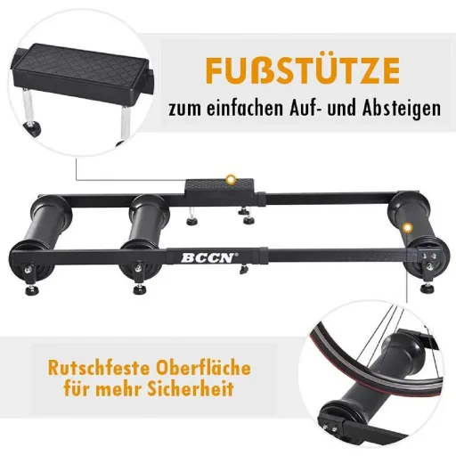 Roller trainer exercise bike indoor training aluminum black