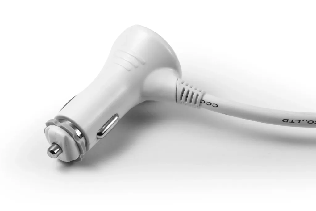 Universal car charger with 4 USB ports and 3-way car distributor