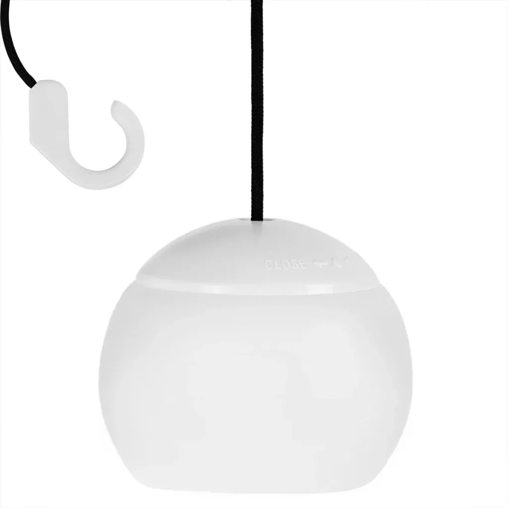 LED hanging lamp - outdoor and indoor lighting - with hook - set of 4