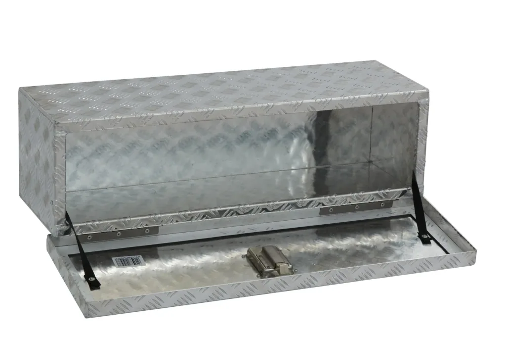Aluminum underfloor box RU, 46 liter capacity