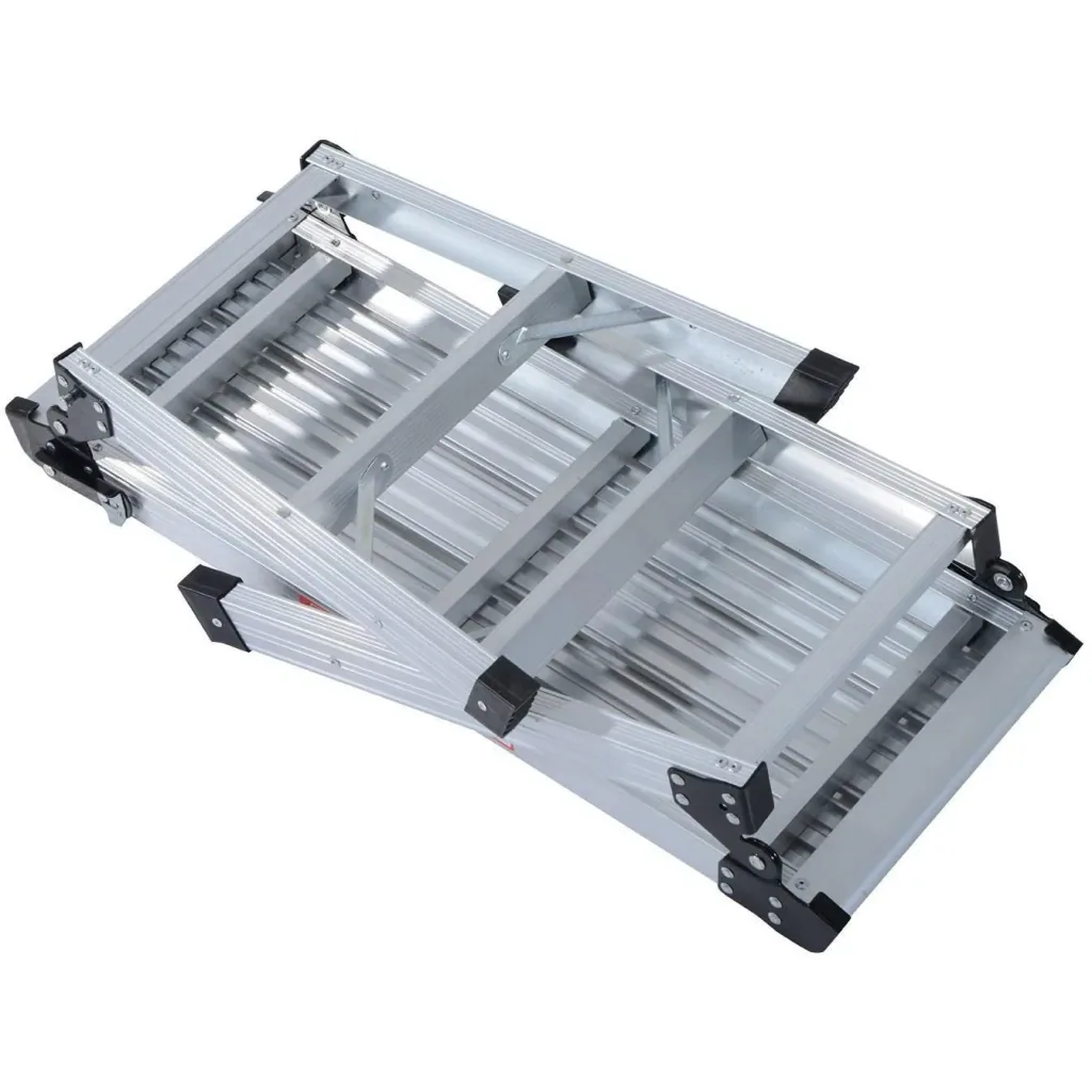 Work platform aluminum step bench stepladder work platform foldable