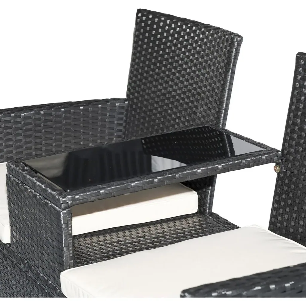 Polyrattan garden bench