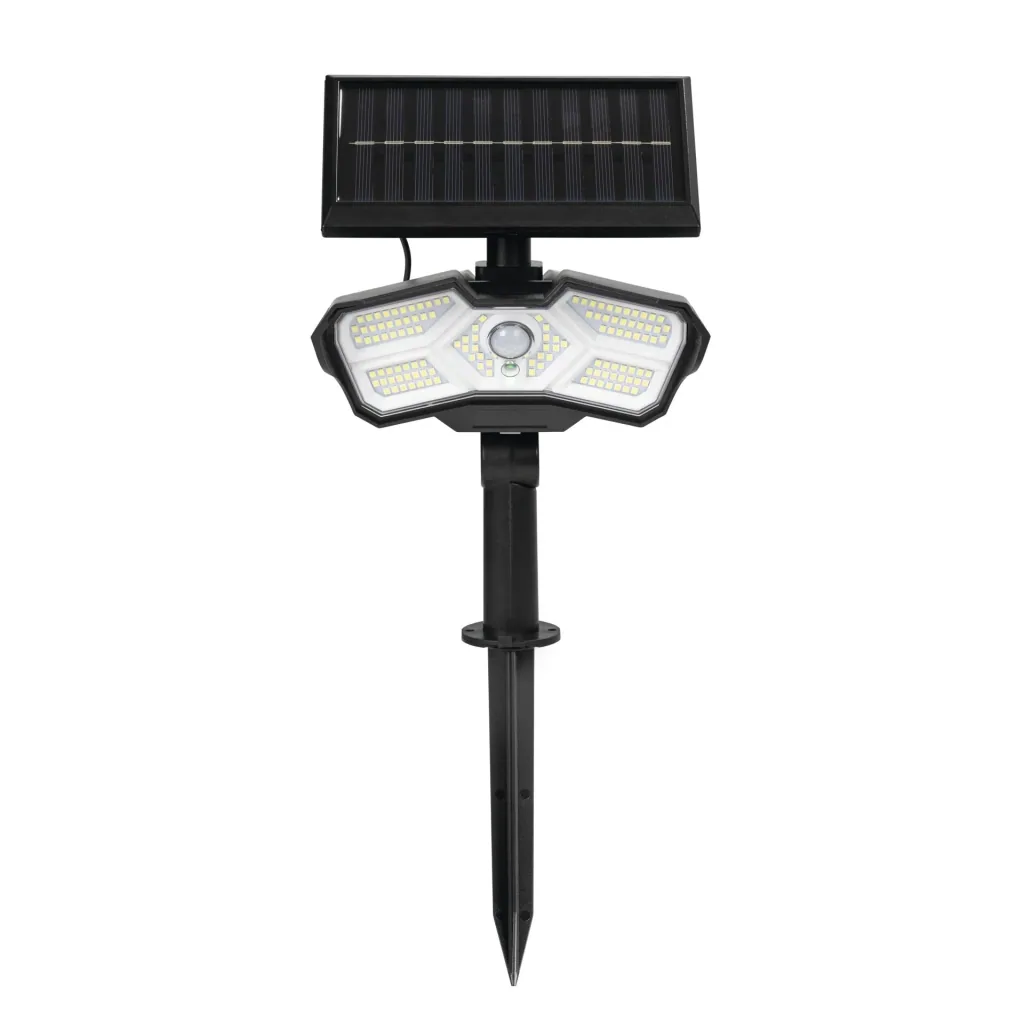 LED solar spotlight with motion detector, 400 lumens