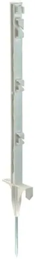 Plastic posts, white, 70 cm, 20 pieces