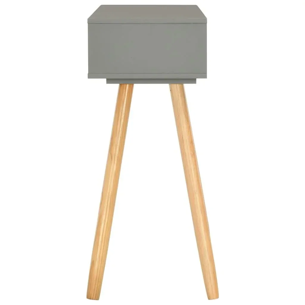 Wall table 80x30x72 cm solid pine grey