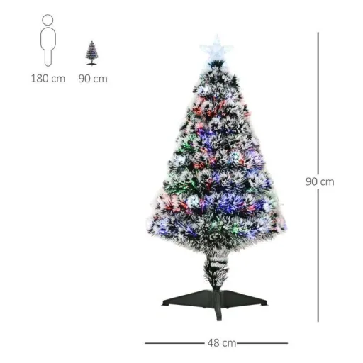 artificial Christmas tree with LED light seven-color light guide