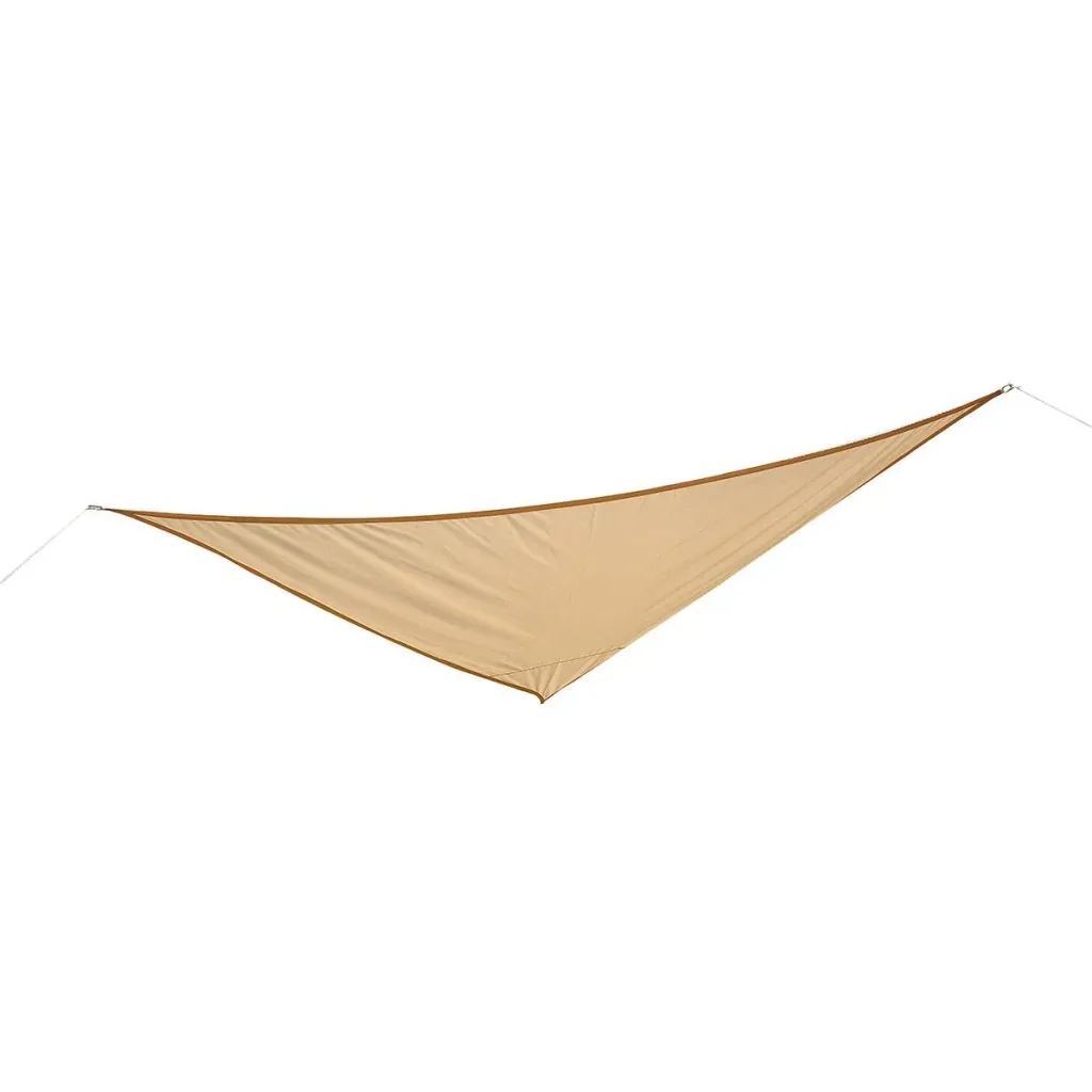 Sun sail triangle/3x3x3 m sand polyester - water-repellent