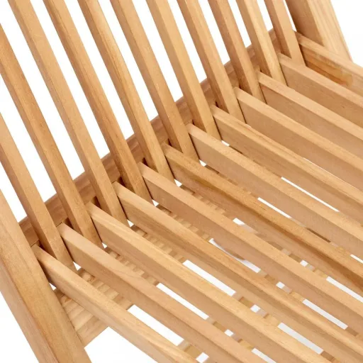 Folding garden chair 2 pieces - teak - 46.5x59x92 cm